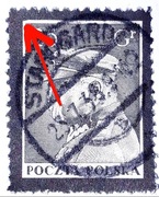 Usterka druku. Znaczek Fi 275II. Kasowany STARGARD.