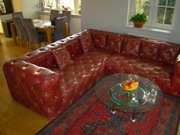 Ekskluzywna narożna sofa modułowa w stylu Chesterfield/Glamour