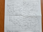 Mapka miast Polska 1984 r PRL