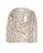 JUVIA kardigan beżowa zebra z kaszmirem S/M 180 euro
