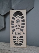 Odcisk Buta Świętego Mikołaja sklejka