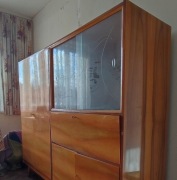 Szafa z witryną i barkiem w stylu Retro z lat 60/70