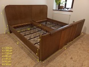 Stare poniemieckie łóżko