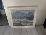 Obraz olejny F Korniej Wiosenne bagno 1959