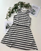 Rozkloszowana sukienka w paski H&M L 40