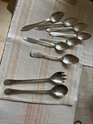 Łyżki posrebrzane do zupy 