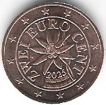 Austria 2 euro cent 2025