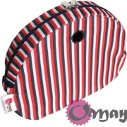 Granatowy organizer do Obag MOON LIGHT Pasy biały czerwony granatowy OMAY