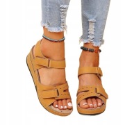 Wygodne Sportowe Sandały Damskie Lekkie GRUBY SPÓD