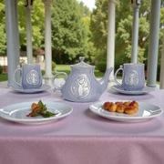 Artystyczny zestaw herbaciany z leśną wróżką – rękodzieło, unikat