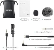 AGPTEK Mikrofon do wywiadów wideo, podcastów