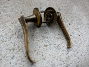 klamki mosiadz PRL, loft, retro