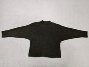 Zielony khaki elegancki wełniany sweter nietoperz White Stuff 40