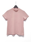 Koszulka T-Shirt Z Półgolfem Bawełniana Różowa Backtee |R. L