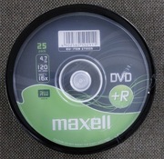 Plyty DVD+R Maxell 25 sztuk