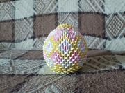 Duża Pisanka Wielkanocna Wzór 2 Origami Modułowe 3D