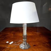 WYPRZEDAŻ Lampa stołowa wzór świecznik, Glamour Francja poł XXw 