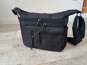 Torba/ torebka damska na ramię, listonoszka - Kolor czarny