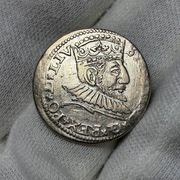 trojak Ryga Zygmunt III Waza 1591 LIV - rzadki (R1) i ładny