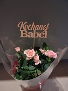 Topper pik Dzień Babci i Dziadka dodatek do Prezentu