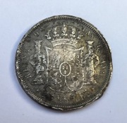 HISZPANIA, 20 realów (reis) 1855, Izabela II - SREBRO