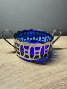 Cukiernica Kobaltowa PRL stan Bardzo Dobry. 