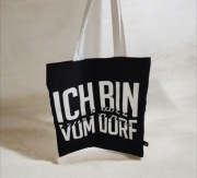 Bawełniana torba sportowa shopper na zakupy z napisem bawełna na ramię 