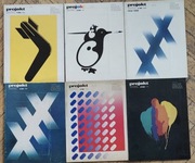 Czasopismo "Projekt" rocznik 1986 (komplet 6 numerów + 6 plakatów)