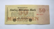 50 Milionów Marek 1923 r. Niemcy