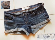 Abercrombie & Fitch fajne biodrowe szorty dżins r.38