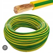 Przewód ochronny linka 10mm2 żółto-zielony