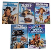 Epoka Lodowcowa 1-5 DVD Komplet Ice Age Bajki Dla Dzieci Animowane Dubbing