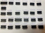 Końcówki mocy do radia samochodowego - różne układy z demontażu