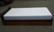 Łóżko dębowe 90 x 200 z materacem