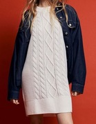 Dzianinowa sukienka sweterek cozy oversize H&M r.M  L 66cmx2 biust