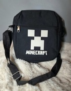 TORBA MĘSKA SASZETKA CZARNA MINECRAFT