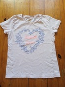 t-shirt dziewczęcy Cool Club 128 blady róż muszelki 