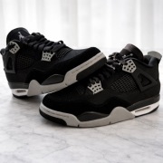 Nike Air Jordan 4 Black Canvas