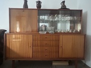 Komplet Mebli PRL lakierowane. Antyk Vintage Komoda Stół krzesła Fotel