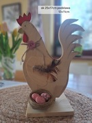 Wielkanocna kurka z drewna