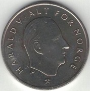 Norwegia 1 korona krone 1992 - 25 mm - nr 2