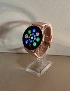 Złoty smartwatch T2 PRO 2 paski w zestawie funkcje sportowe rozmowy