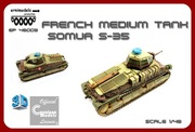 Model z druku 3D Somua S35   1/48