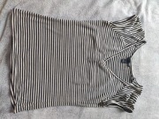 Bluzka w czarno beżowe paski H&M rozm. S