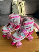 Wrotki dziecięce Ylaide – regulowane, z 8 kółkami Light Up, roz 28-32