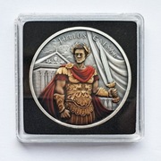 Moneta MEDAL JULIUS CAESAR Antique CEZAR Legendary Warriors 1 uncja Srebra