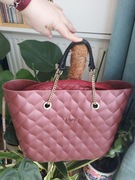 torebka shopperka O BAG URBAN nowa bordowa limitowana wkłąd uchyty komplet