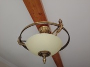 Pięna mosiężna lampa - plafon.