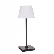 Lampa ogrodowa lampka stołowa metalowa 38 cm z kloszem