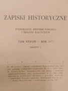 Zapiski Historyczne rok 1973 zeszyt nr 2